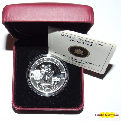 2013 O'Canada 1/2oz Silver Proof - INUSHUK - Click Image to Close